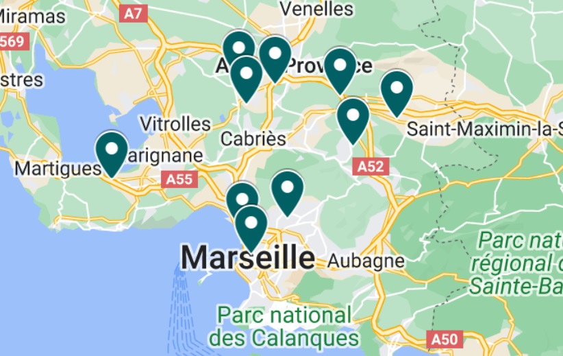 Les clients d'Anyword autour de Marseille